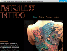 Tablet Screenshot of matchlesstattoo.com